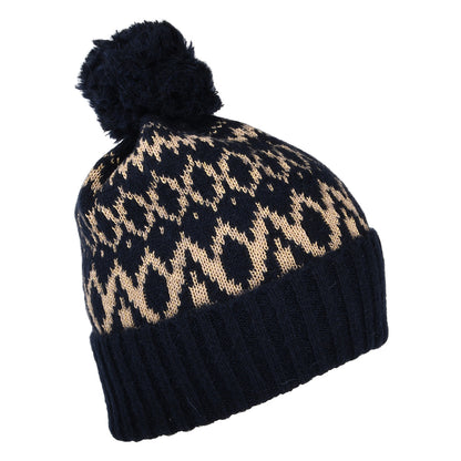 Joules Hats Shetland Bobble Hat - Navy Blue