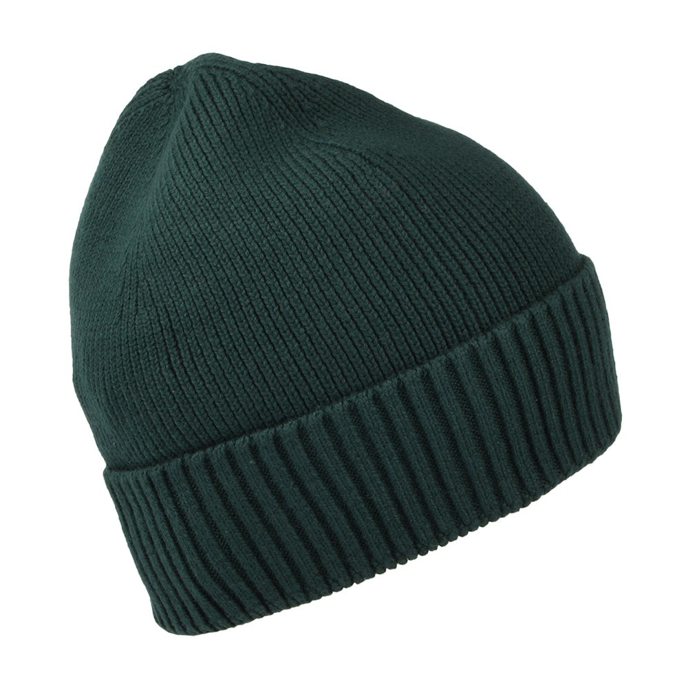 Tommy Hilfiger Hats Pima Essential Flag Cotton Cashmere Beanie Hat - Forest
