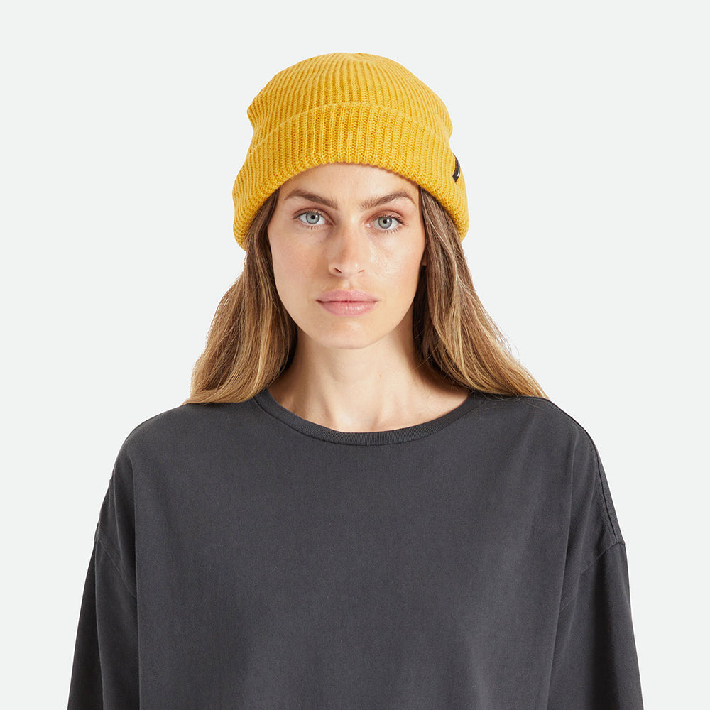 Brixton Hats Heist Cuffed Beanie Hat - Mustard