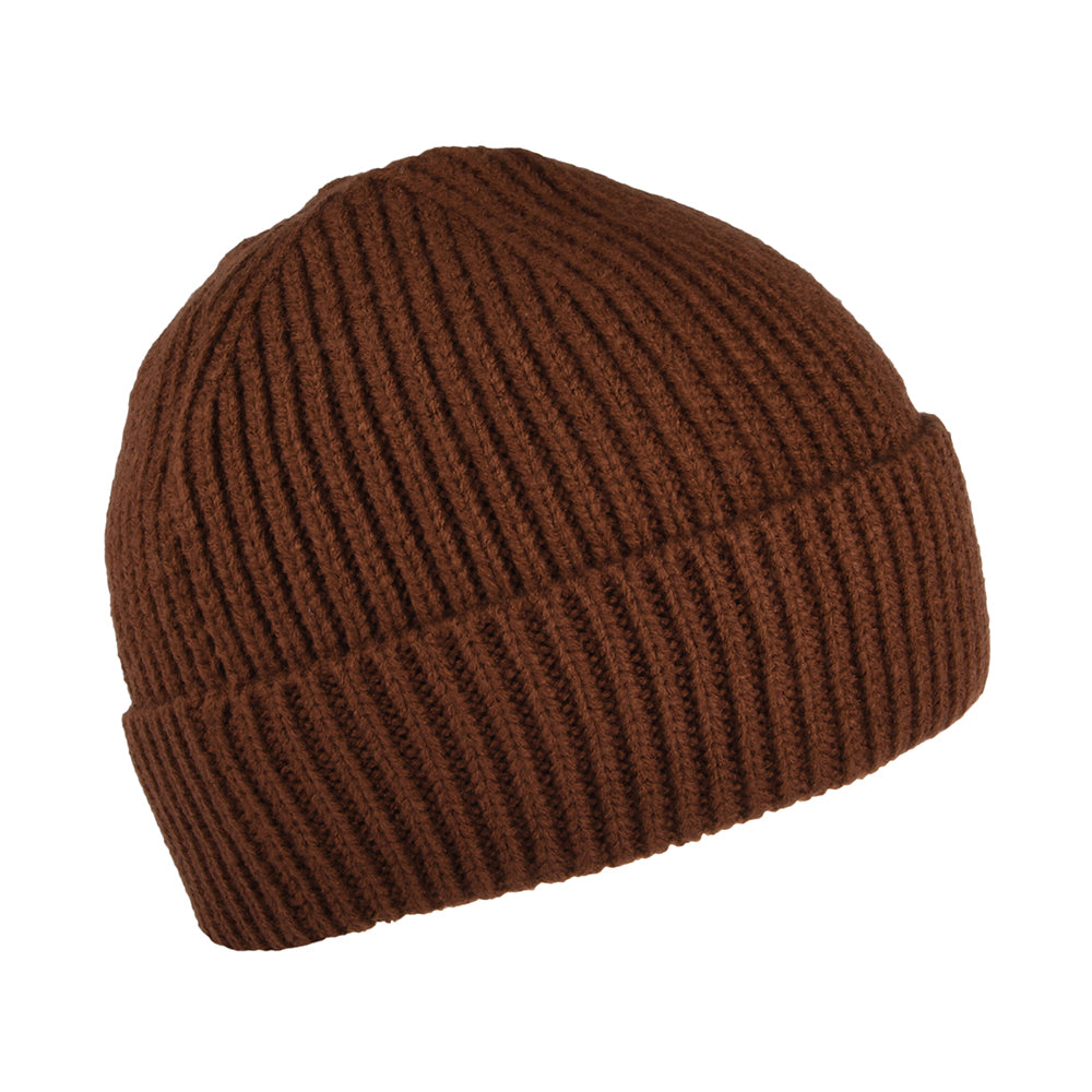 The North Face Hats TNF Logo Box Cuffed Fisherman Beanie Hat - Brown