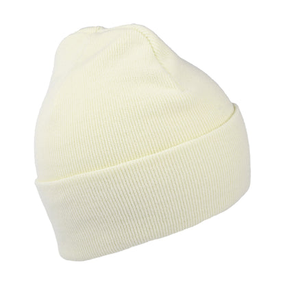 Levi's Hats Tonal Batwing Embroidery Slouchy Beanie Hat - Off White