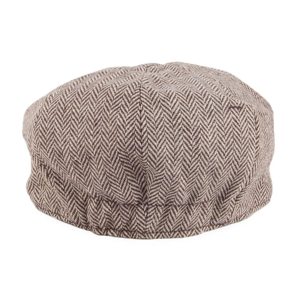 Jaxon & James Baby Herringbone Newsboy Cap - Brown