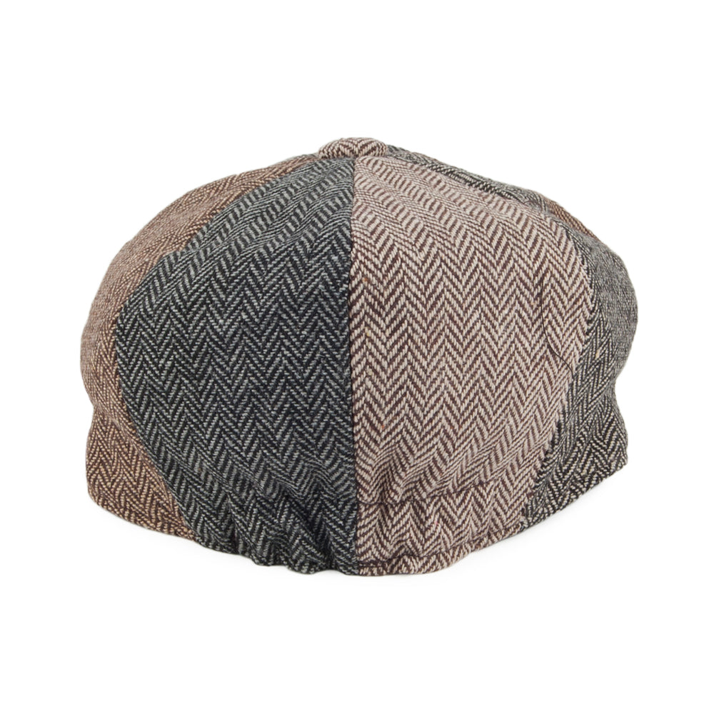 Jaxon & James Baby Herringbone Patch Newsboy Cap - Multi-Coloured