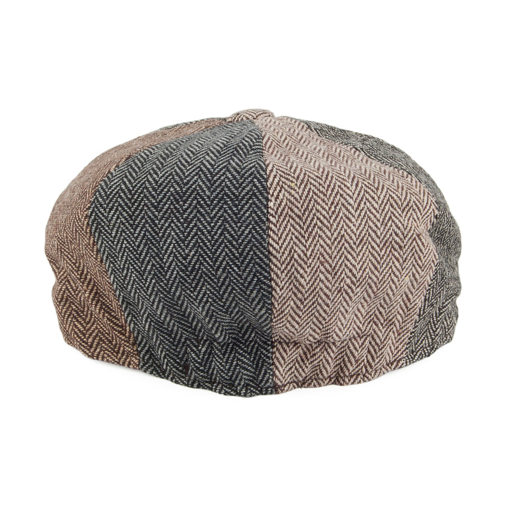 Jaxon & James Kids Herringbone Patch Newsboy Cap - Multi-Coloured