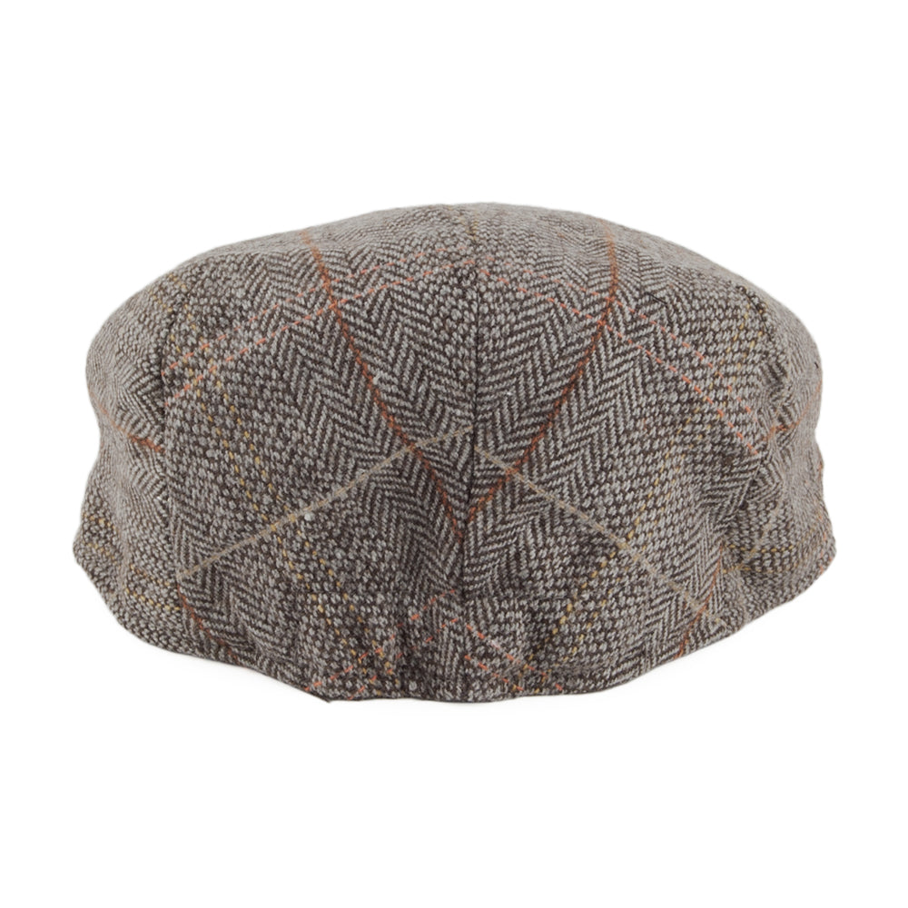 Jaxon & James Kids Tweed Flat Cap - Brown-Grey