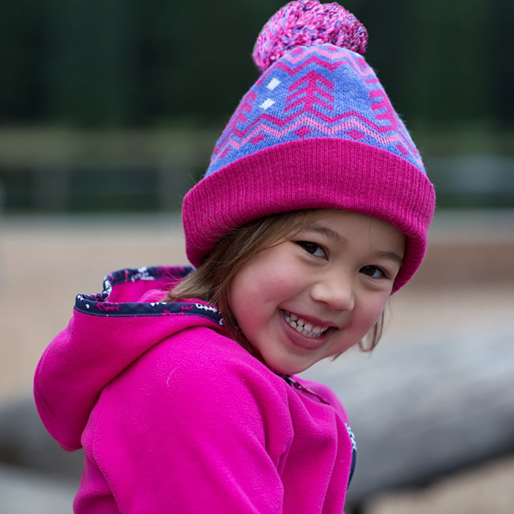 Sunday Afternoons Hats Kids Jupiter Bobble Hat - Pink-Purple