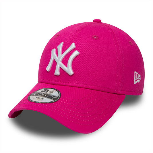New Era Kids 9FORTY New York Yankees Baseball Cap - MLB League Essential - Pink