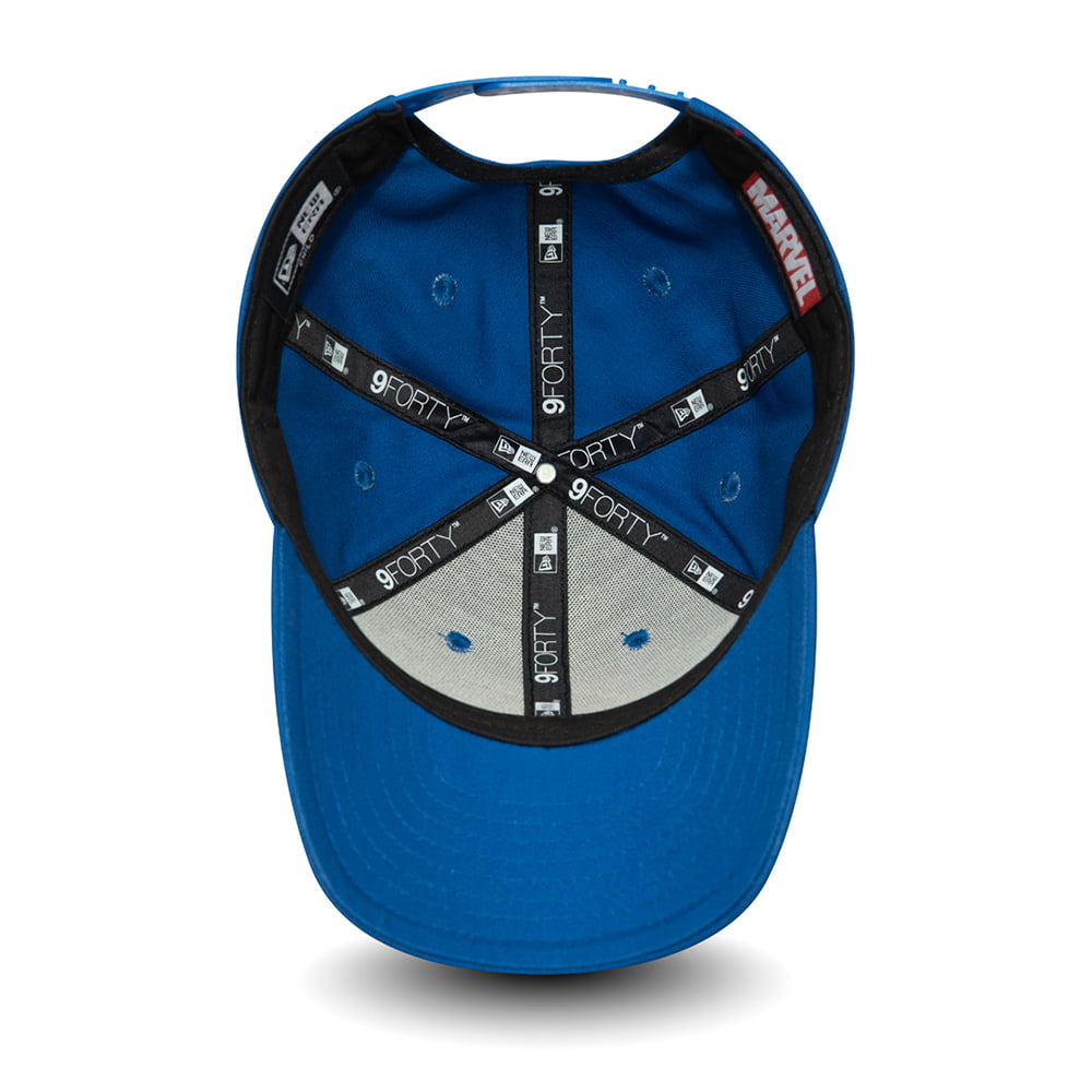 New Era Kids 9FORTY Captain America Baseball Cap - Blue