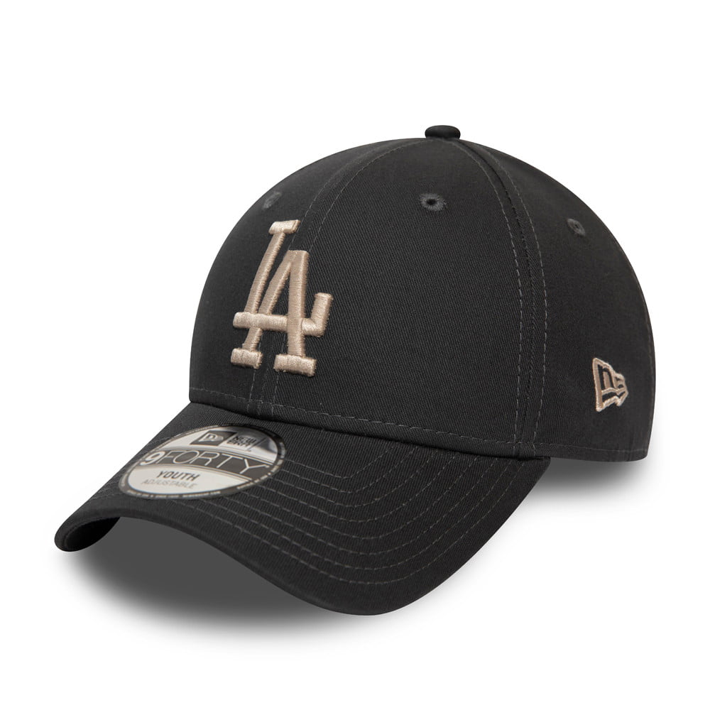 New Era Kids 9FORTY L.A. Dodgers Baseball Cap - MLB League Essential - Graphite