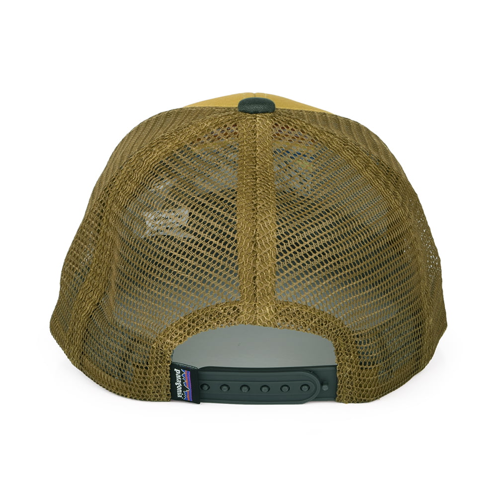 Patagonia Hats Kids Line Logo Ridge Organic Cotton Trucker Cap - Wheat