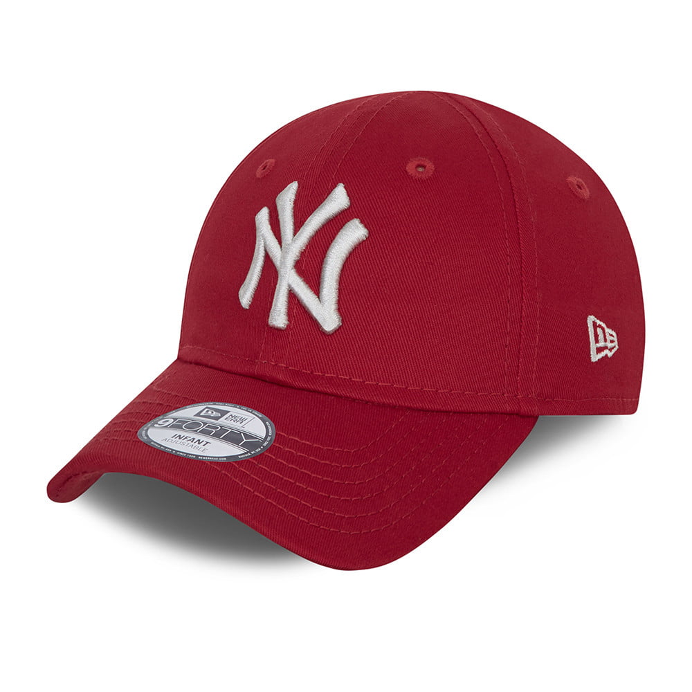New Era Baby 9FORTY New York Yankees Baseball Cap - League Essential - Scarlet-Grey