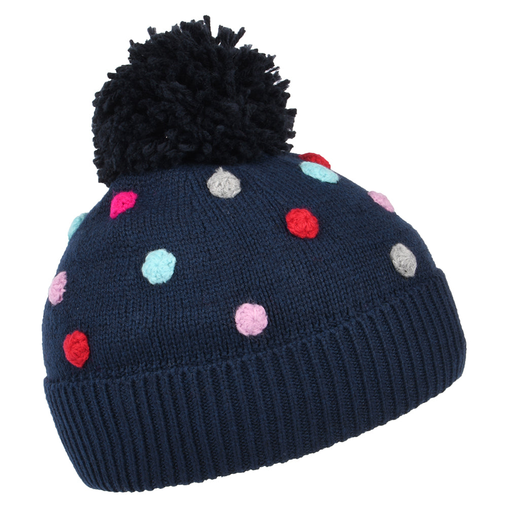 Joules Hats Kids Bella Pom Pom Bobble Hat - Navy Blue