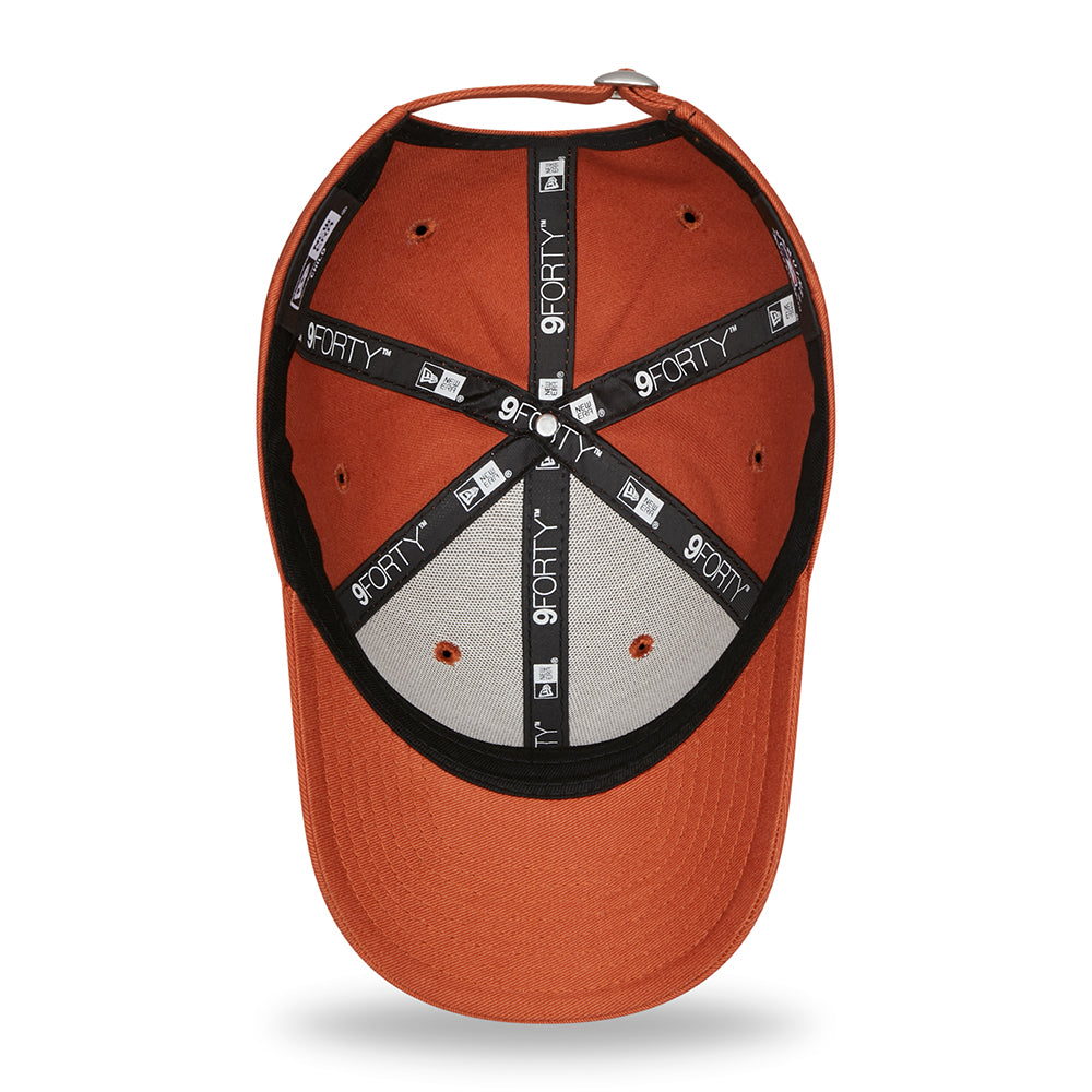 New Era Kids 9FORTY New York Yankees Baseball Cap - League Essential - Burnt Orange-White