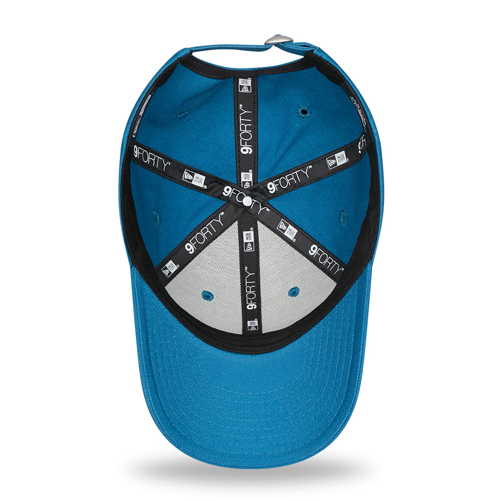 New Era Kids 9FORTY New York Yankees Baseball Cap - MLB League Essential - Teal-White