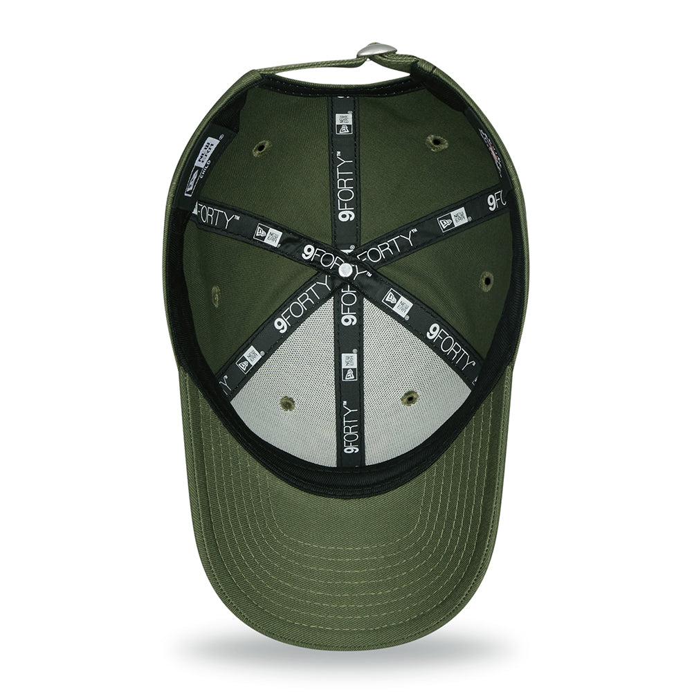 New Era Kids 9FORTY New York Yankees Baseball Cap - MLB League Essential - Olive-Orange