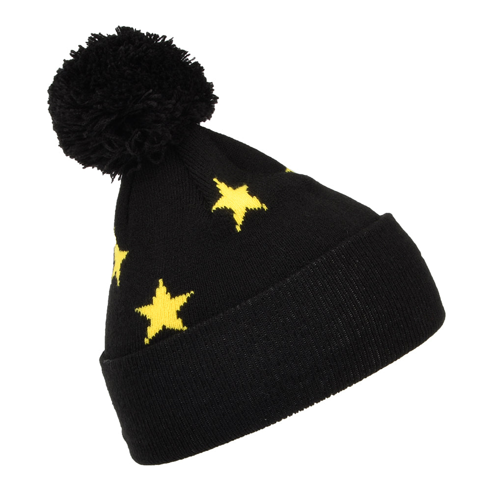 New Era Kids Batman Star Bobble Hat - Black-Yellow