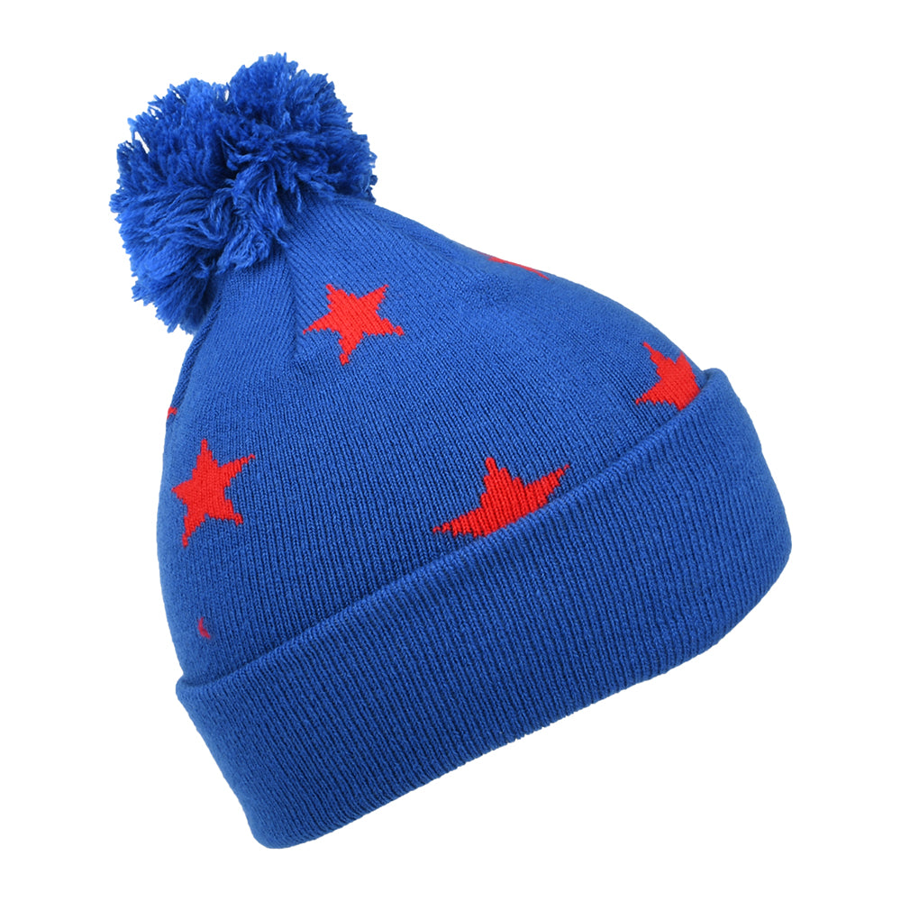 New Era Kids Superman Star Bobble Hat - Blue-Red