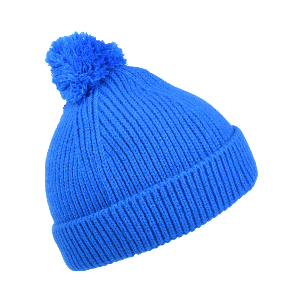 The North Face Hats Kids Littles Box Logo Bobble Hat - Blue