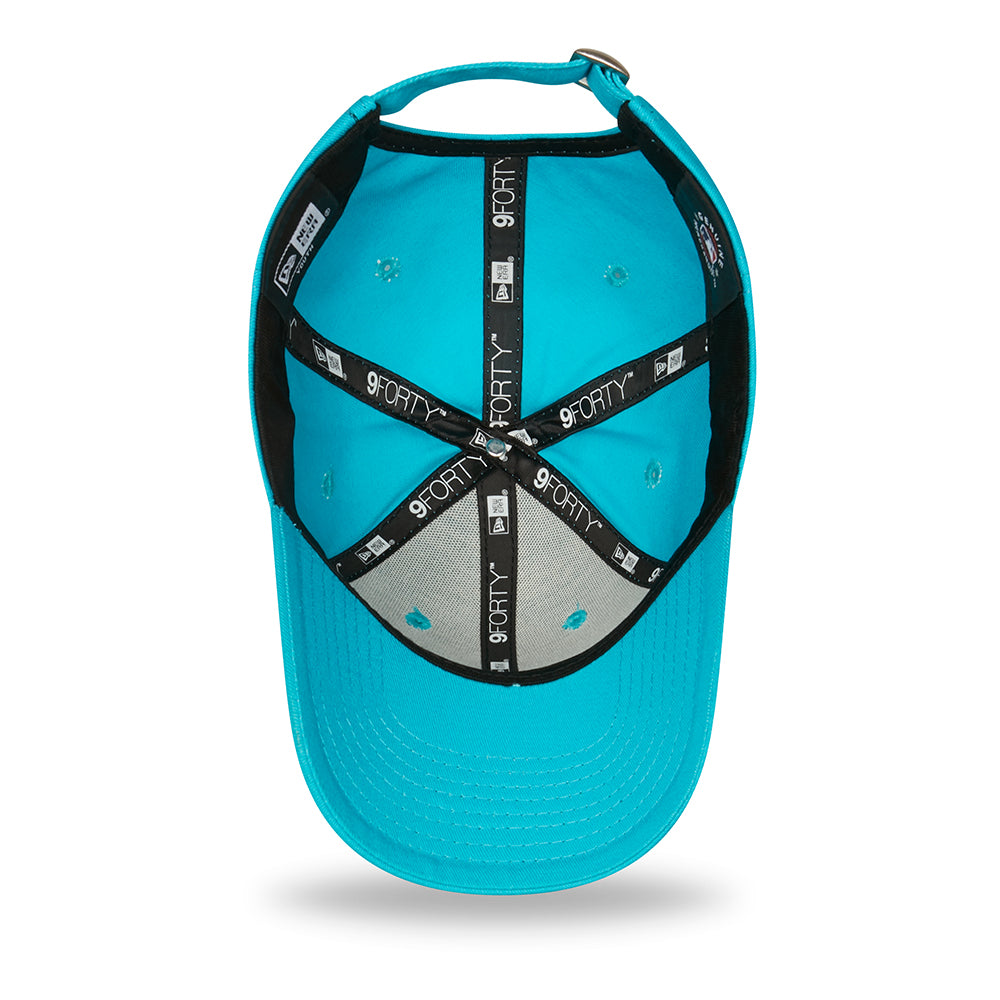 New Era Kids 9FORTY New York Yankees Baseball Cap - MLB League Essential - Turquoise-Navy