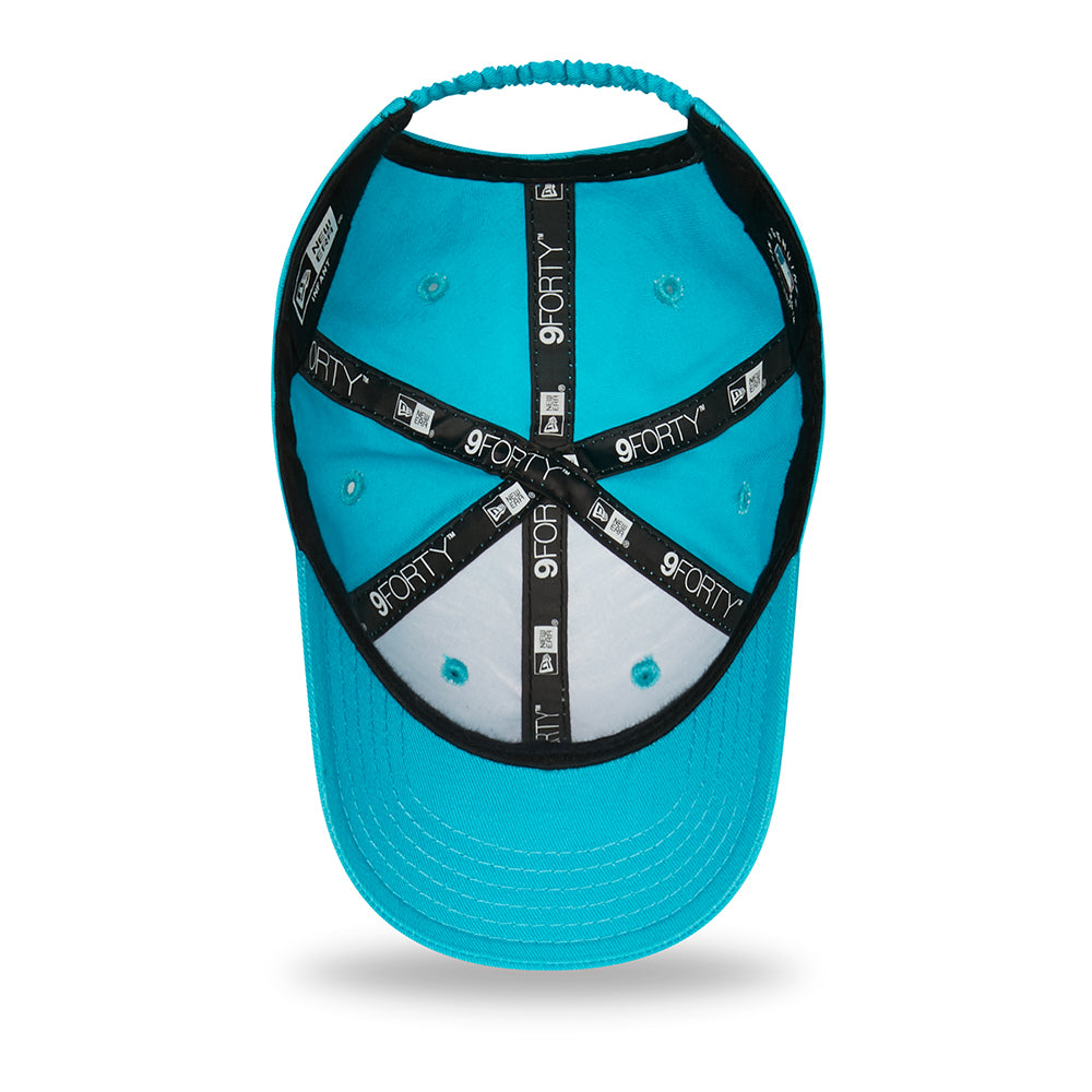 New Era Baby 9FORTY New York Yankees Baseball Cap - MLB League Essential - Turquoise-Navy