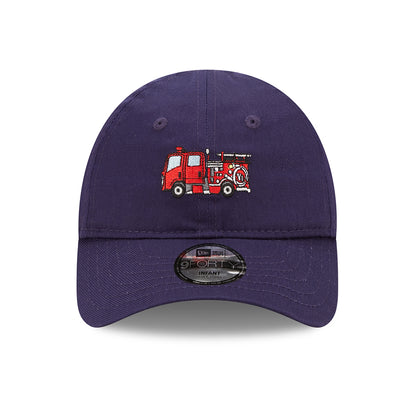 New Era Baby 9FORTY Fire Engine Baseball Cap - Icon - Navy Blue