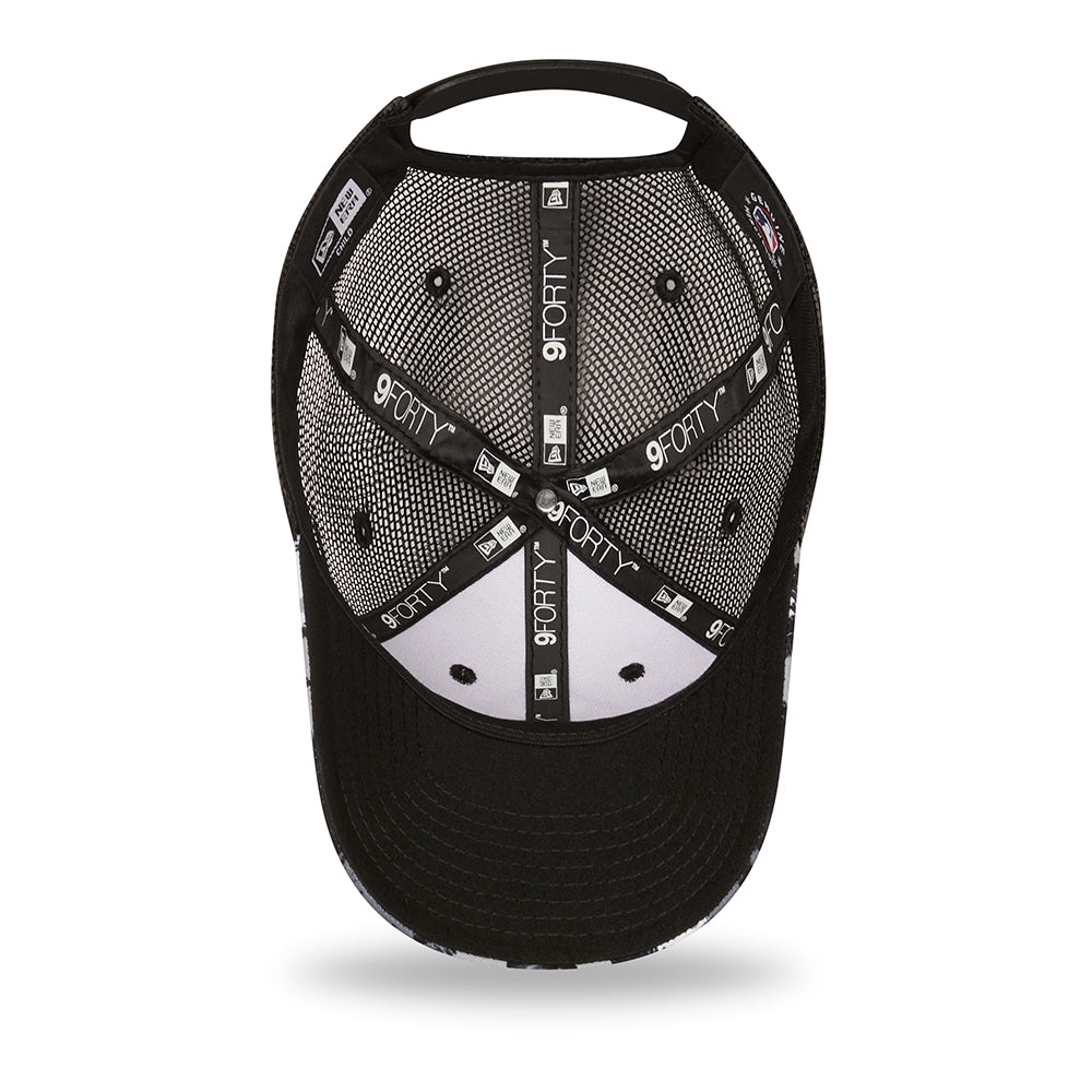 New Era Kids 9FORTY New York Yankees Trucker Cap - MLB Print - Navy-White