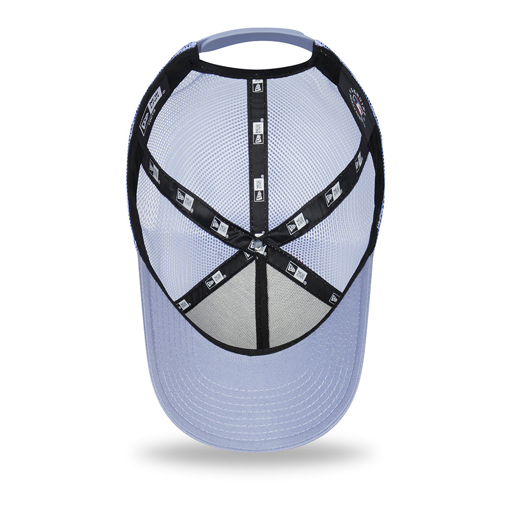 New Era Kids 9FORTY New York Yankees A-Frame Trucker Cap - MLB Tonal Mesh - Violet