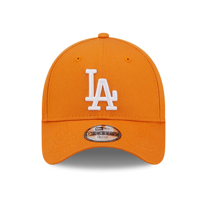 New Era Kids 9FORTY L.A. Dodgers Baseball Cap - MLB League Essential - Orange-White