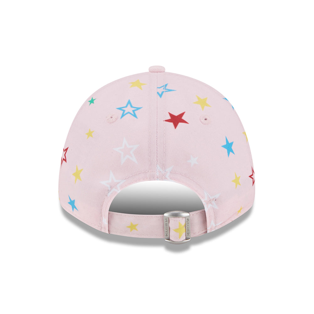 New Era Kids 9FORTY New York Yankees Baseball Cap - MLB Star AOP - Pink-White