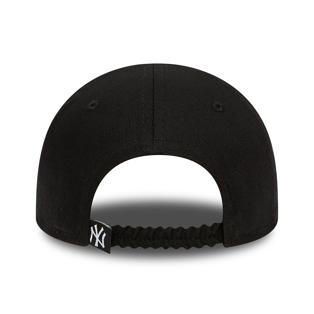 New Era Baby 9FORTY New York Yankees Baseball Cap - MLB Icon - Black-White