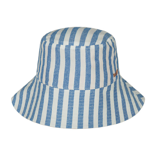 Barts Hats Kids Mowana Cotton Bucket Hat - Blue-White
