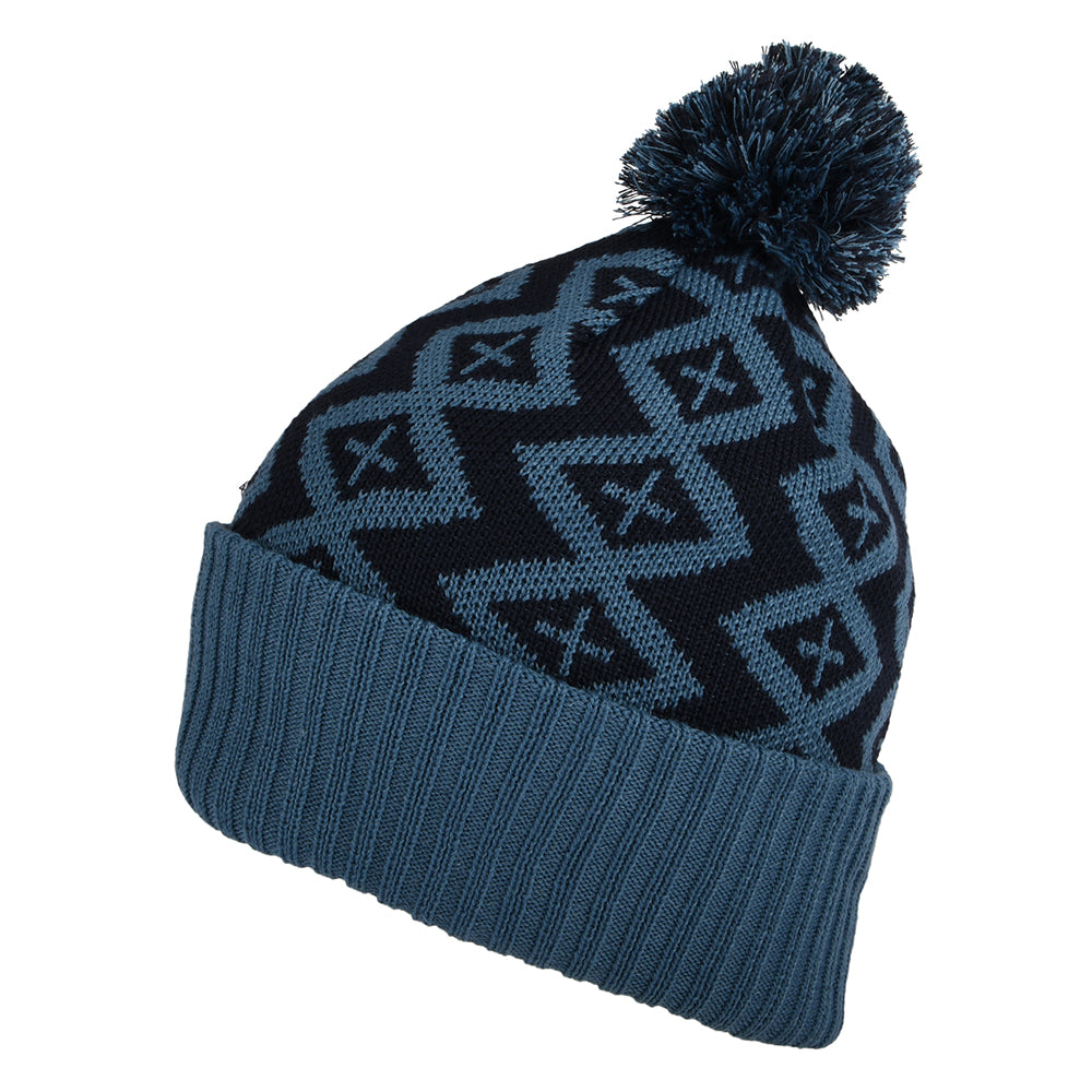 Patagonia Hats Perennial Pinecone Powder Town Bobble Hat - Blue-Navy