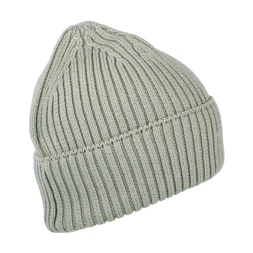 Tommy Hilfiger Hats TJM Flag Ribbed Beanie Hat - Sage