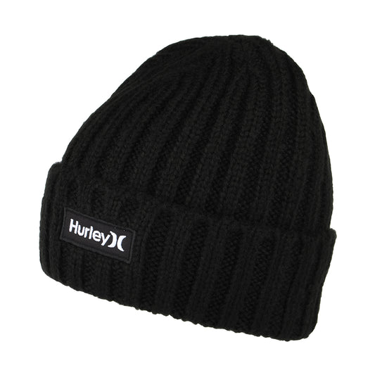 Hurley Hats Squaw Fisherman Beanie Hat - Black