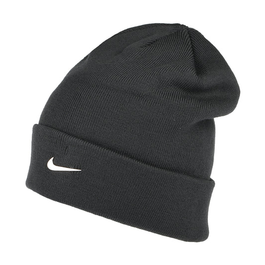 Nike Golf Hats Swoosh Cuff Beanie Hat - Charcoal-Silver