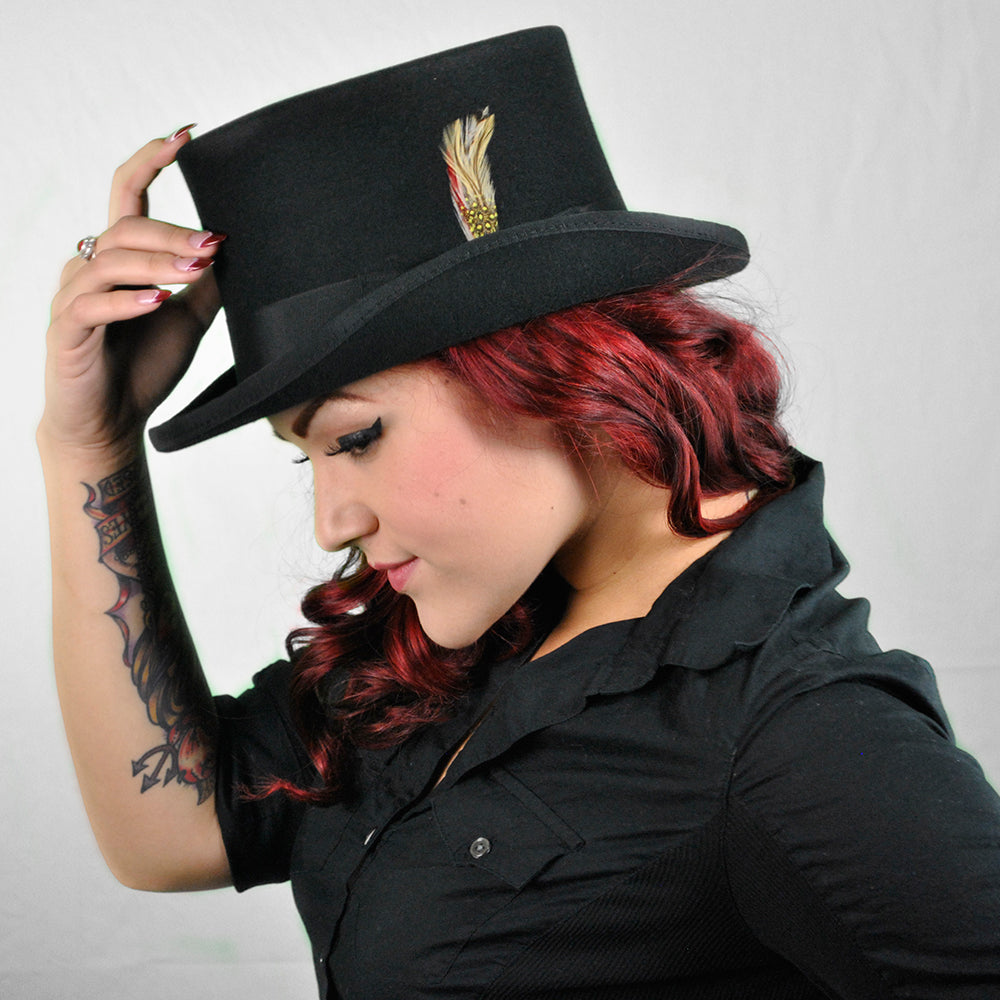 Jaxon & James Mid-Crown Top Hat Black Wholesale Pack