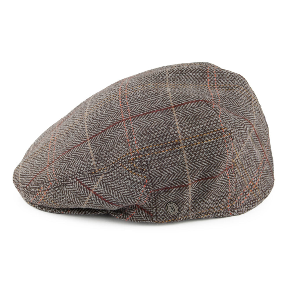 Jaxon & James Hats Tweed Flat Cap Brown-Grey Wholesale Pack