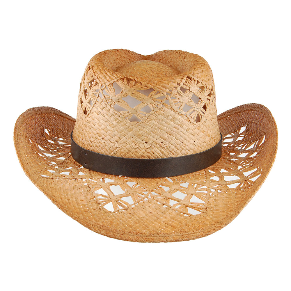 sur la tête Annie Oakley Raffia Cowboy Hat Wholesale Pack