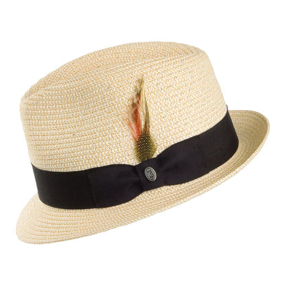 Jaxon & James Toyo Straw Trilby Hat Natural Wholesale Pack