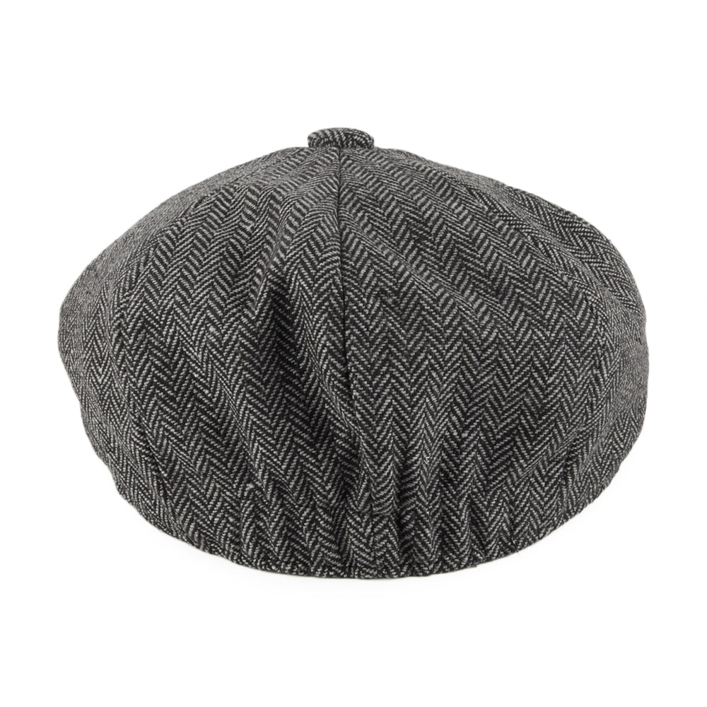Jaxon & James Kids Herringbone Newsboy Cap - Charcoal - Wholesale Pack