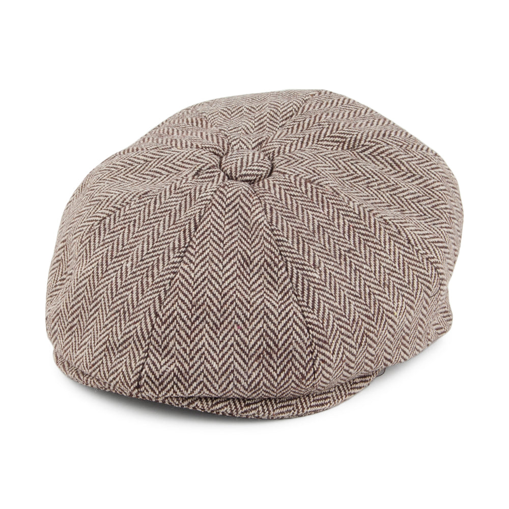 Jaxon & James Baby Herringbone Newsboy Cap Brown Wholesale Pack