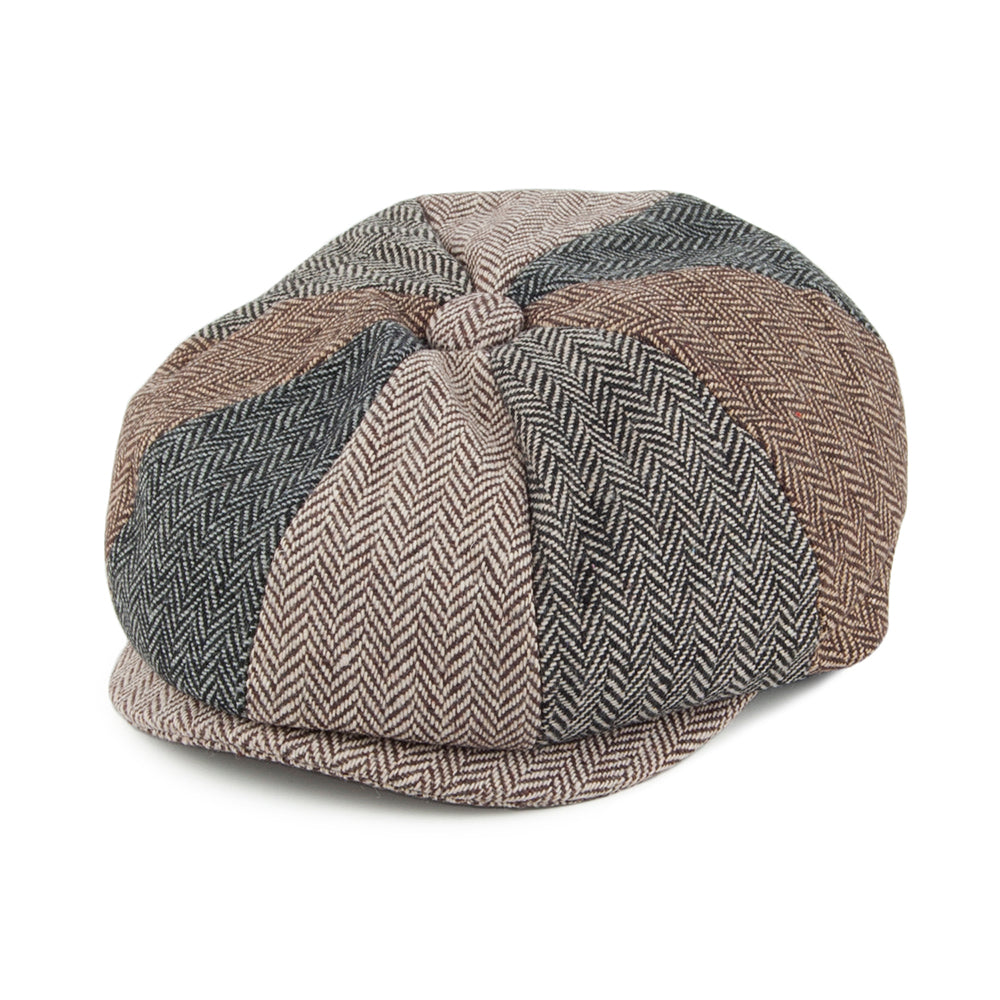 Jaxon & James Baby Herringbone Patch Newsboy Cap Multi-Coloured Wholesale Pack
