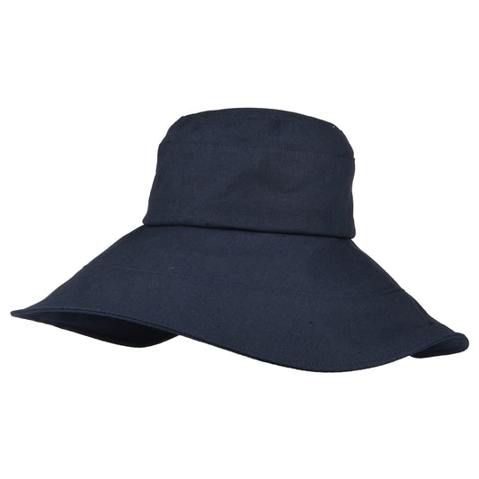 sur la tête Monaco Packable Sun Hat - Navy - Wholesale Pack