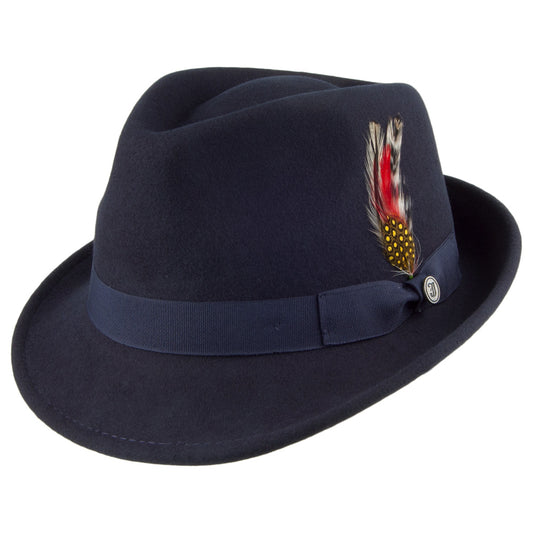 Jaxon & James Detroit Trilby Hat Navy Blue Wholesale Pack