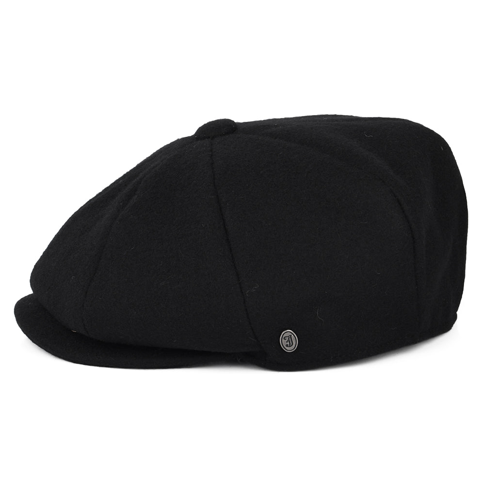 Jaxon & James Melton Wool Newsboy Cap Black Wholesale Pack