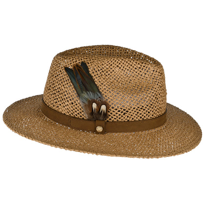 Failsworth Hats Tatton Summer Fedora Hat - Tan