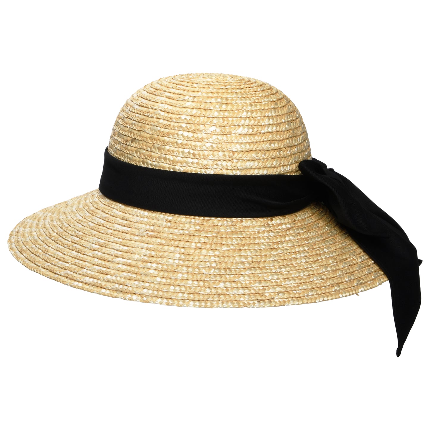 sur la tête Milan II Straw Boater Sun Hat - Natural