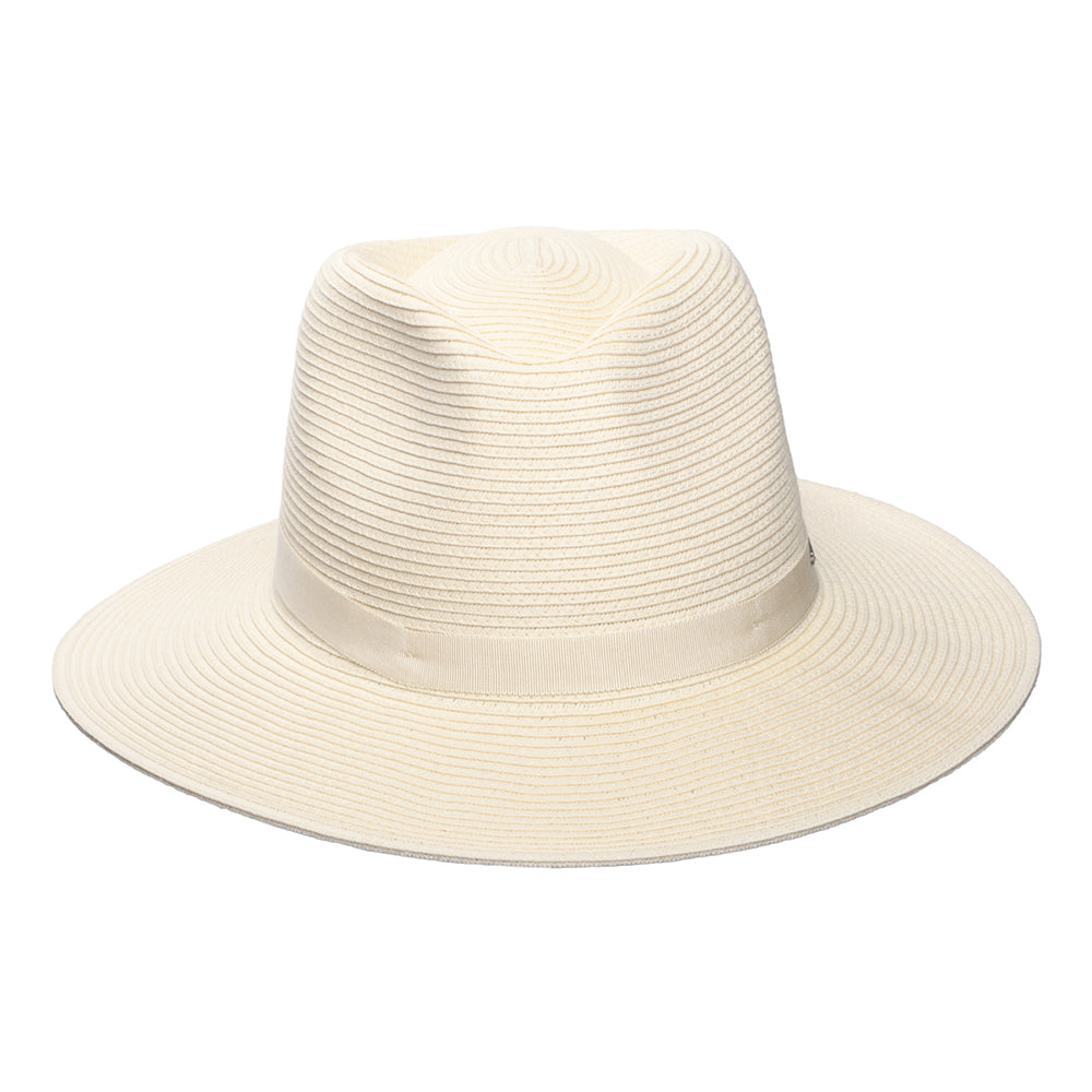 Brixton Hats Carolina Packable Toyo Straw Fedora Hat - Cream