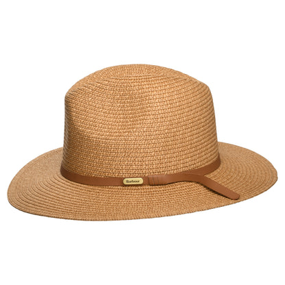 Barbour Hats Evelyn Toyo Straw Fedora Hat - Tan