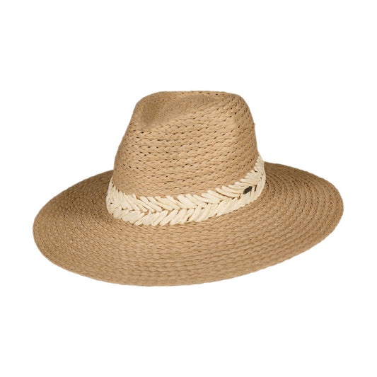 Barts Hats Wandeer Toyo Straw Fedora Hat - Light Brown